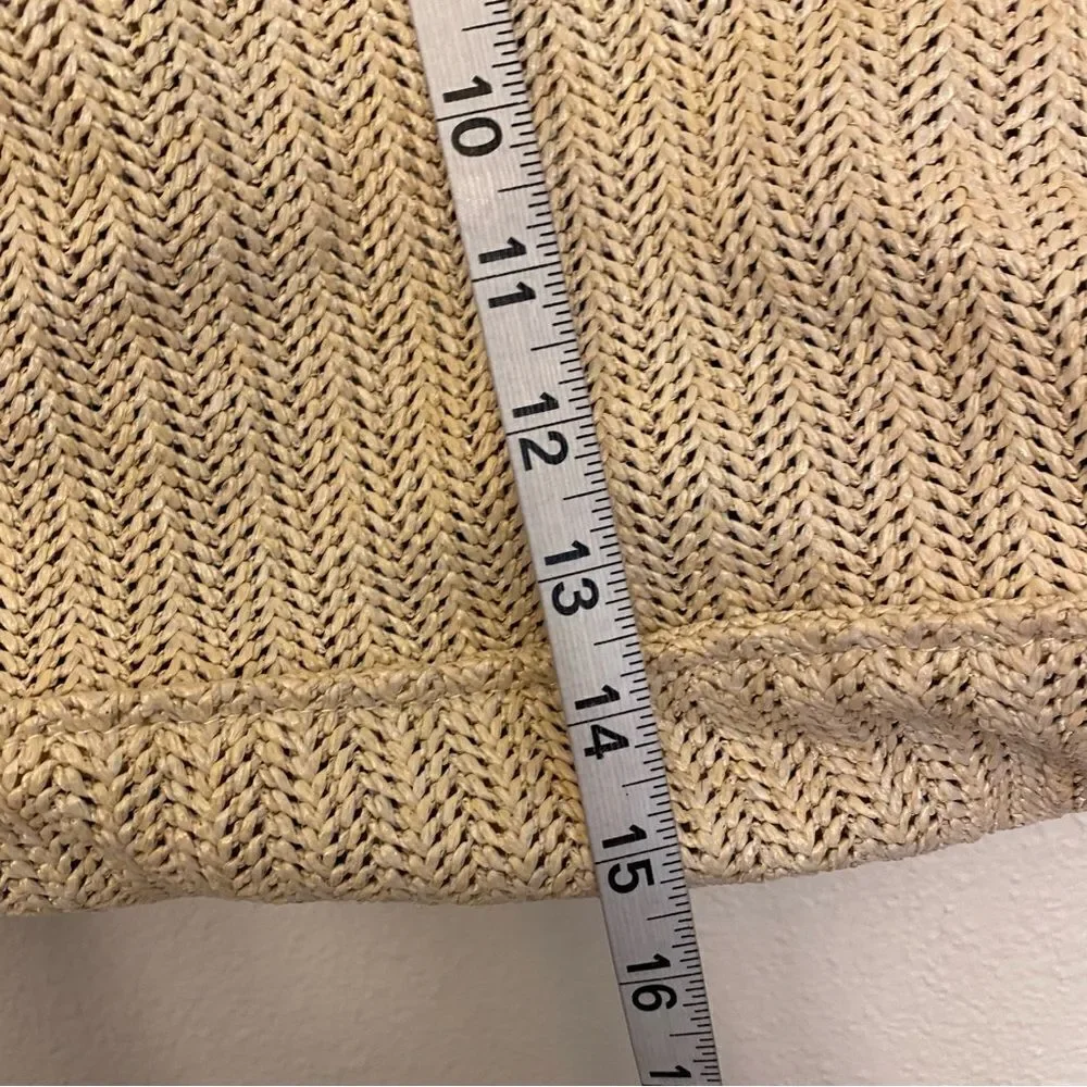Victoria’s Secret woven basket boho tote beach bag paradise 2020 limited edition - Picture 8 of 10